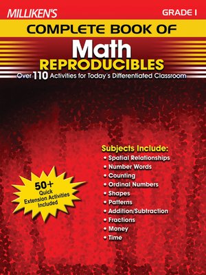 cover image of Milliken's Complete Book of Math Reproducibles - Grade 1